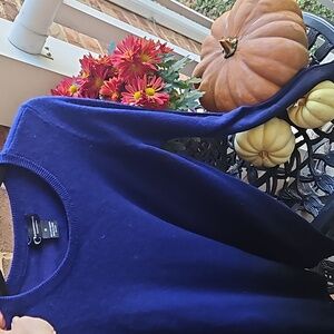 100%Cashmere Umbre Blue Sweater